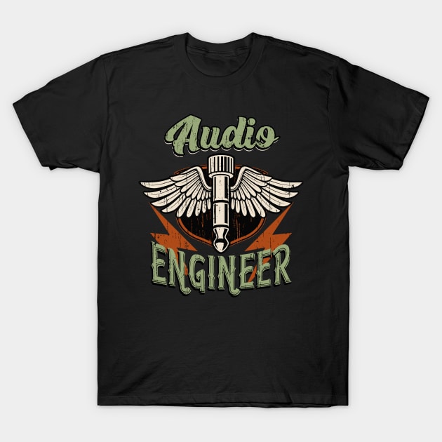 Audio Engineer Sound Technician T-Shirt by Foxxy Merch